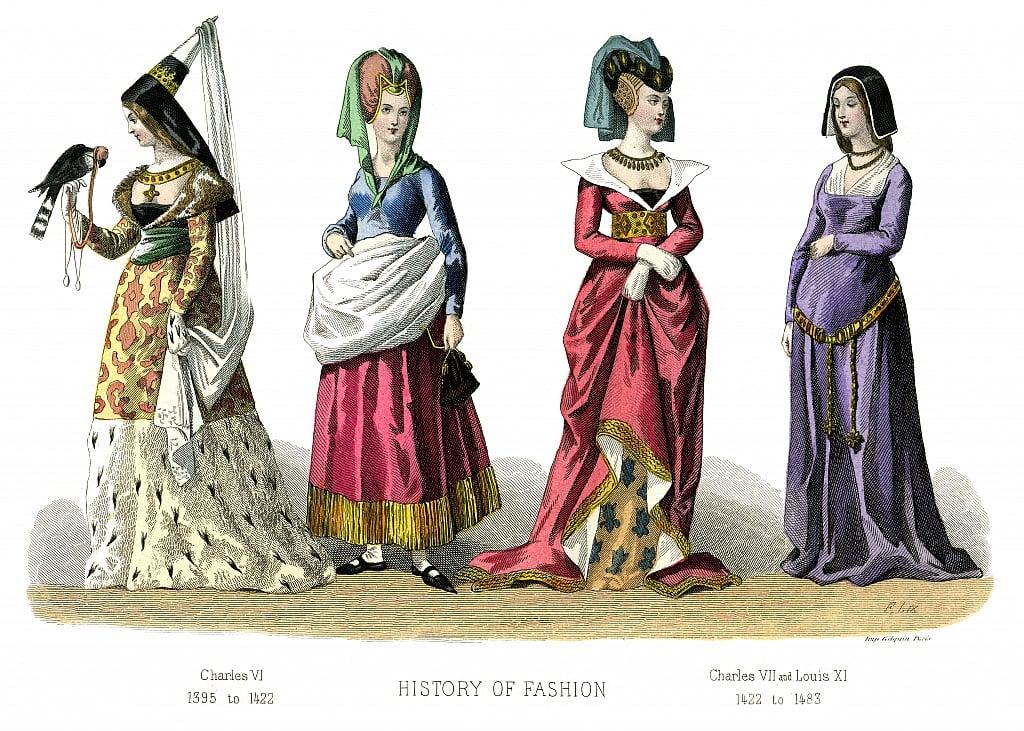 French costume: Charles VI, Charles VII, Louis XI, 1882