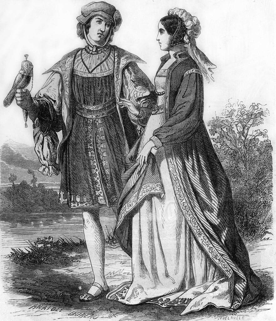 Costumes from the end of the 15th century. 